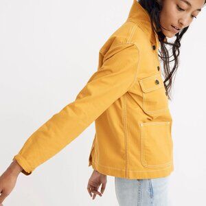 Madewell Cropped Chore Jacket Tungsten